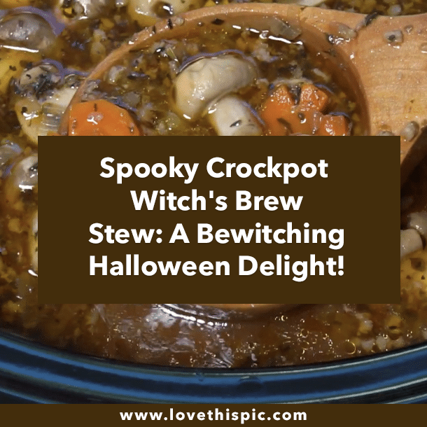 Spooky Crockpot Witch's Brew Stew: A Bewitching Halloween Delight!