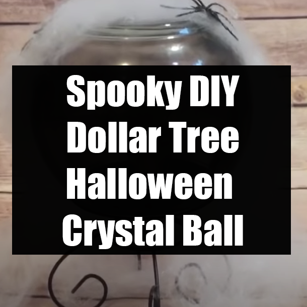 Spooky DIY Dollar Tree Halloween Crystal Ball