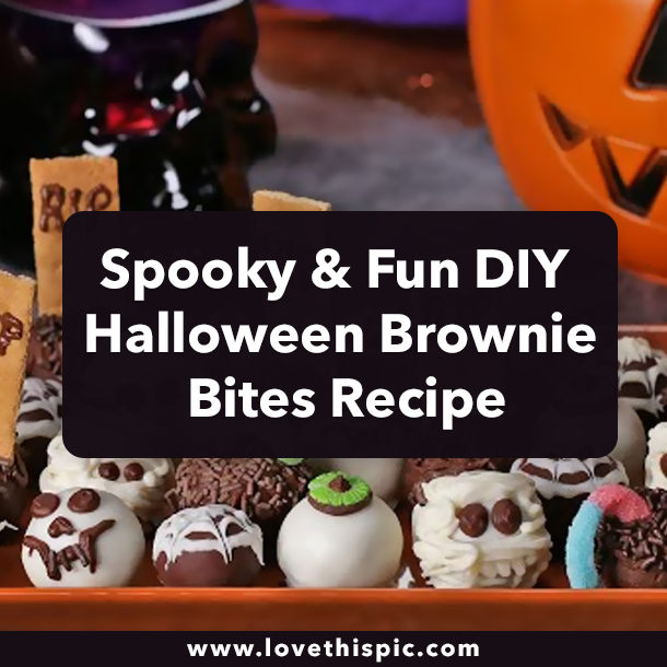 Spooky & Fun DIY Halloween Brownie Bites Recipe