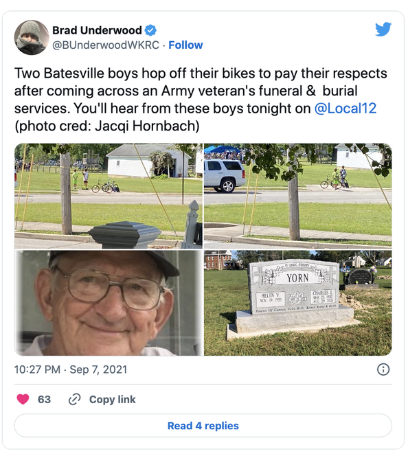 Stranger records young boys’ actions when they notice veteran’s funeral procession - picture 3