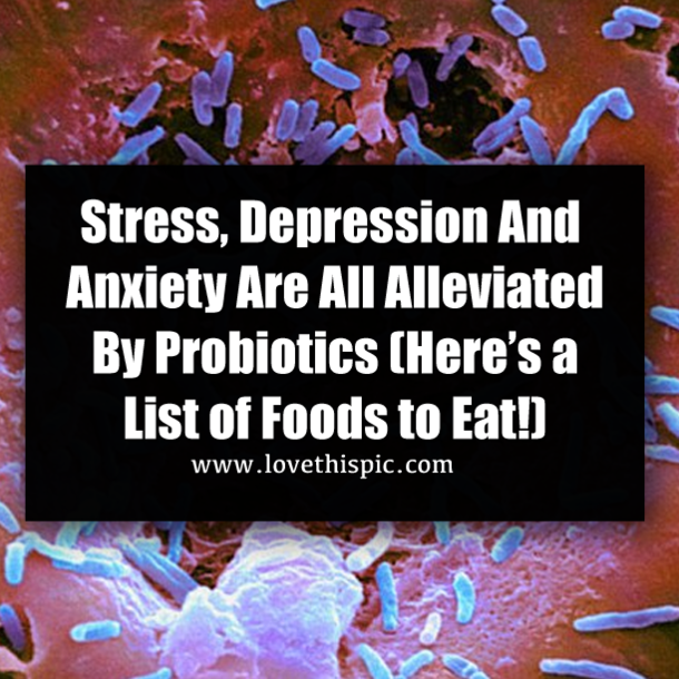 Stress, Depression And Anxiety Are All Alleviated By Probiotics (Here’s a List of Foods to Eat!)