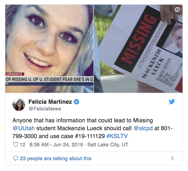 Student Is Missing for 1 Week, Last Time She Was Seen, She Was Getting Inside Of A Lyft - picture 3