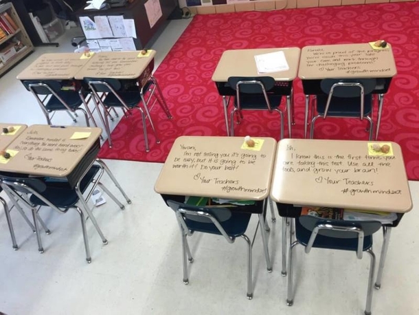 Students Are Mind Boggled When They Step Into This Classroom And See This Written On Their Desks - picture 3