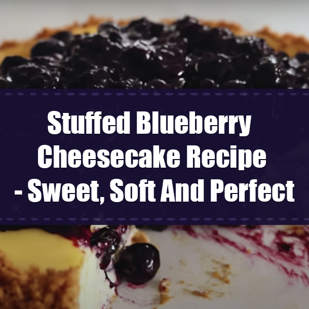 Stuffed Blueberry Cheesecake Recipe - Sweet, Soft And Perfect