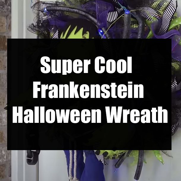 Super Cool Frankenstein Halloween Wreath