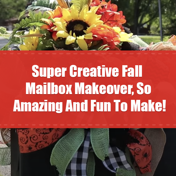 Super Creative Fall Mailbox Makeover, So Amazing And Fun To Make!