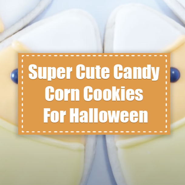 Super Cute Candy Corn Cookies For Halloween