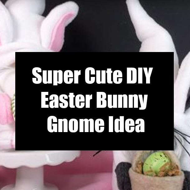Super Cute DIY Easter Bunny Gnome Idea
