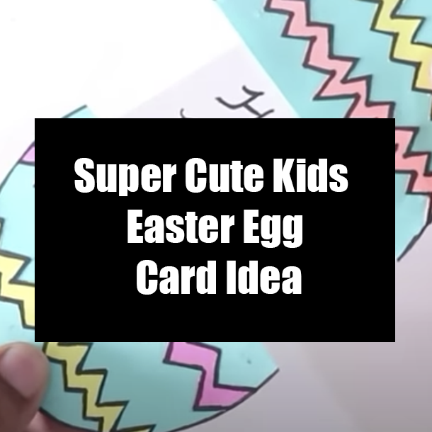 Super Cute Kids Easter Egg Card Idea