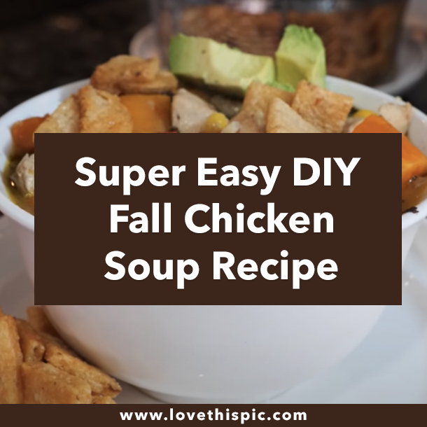 Super Easy DIY Fall Chicken Soup Recipe