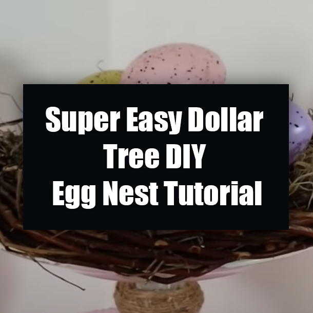 Super Easy Dollar Tree DIY Egg Nest Tutorial