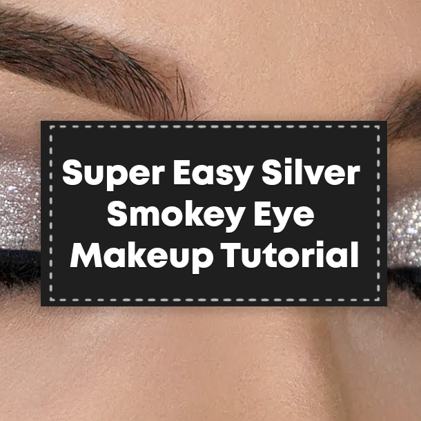 Super Easy Silver Smokey Eye Makeup Tutorial