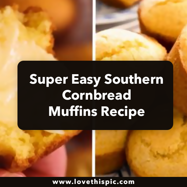 Super Easy Southern Cornbread Muffins Recipe