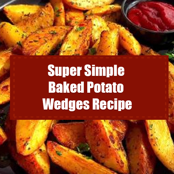 Super Simple Baked Potato Wedges Recipe