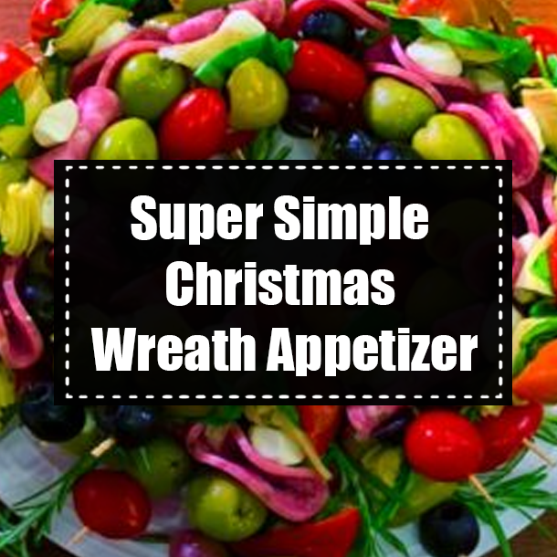 Super Simple Christmas Wreath Appetizer