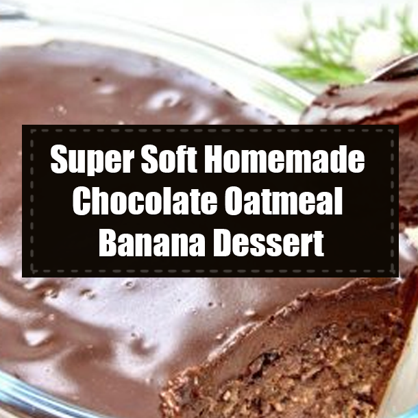 Super Soft Homemade Chocolate Oatmeal Banana Dessert