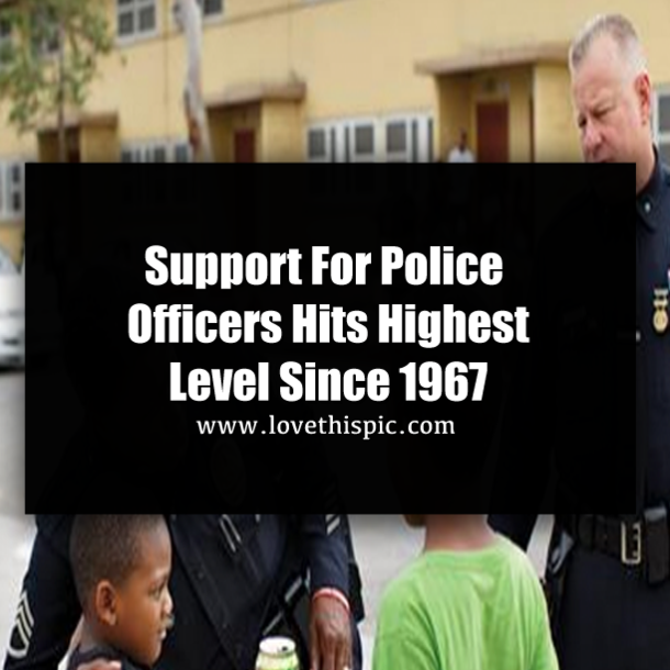 Support For Police Officers Hits Highest Level Since 1967