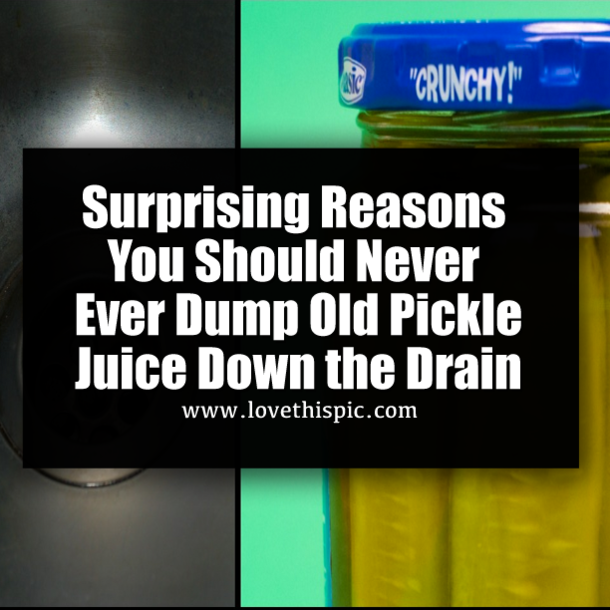 Surprising Reasons You Should Never Ever Dump Old Pickle Juice Down the Drain