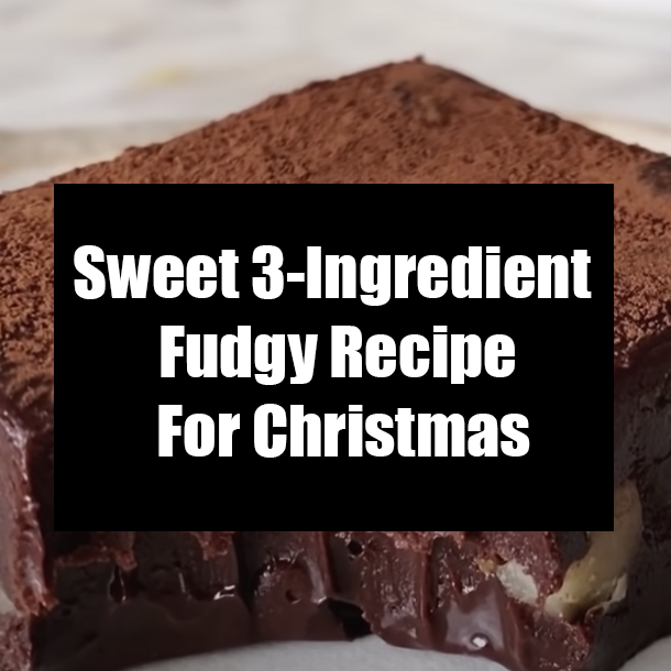 Sweet 3-Ingredient Fudgy Recipe For Christmas