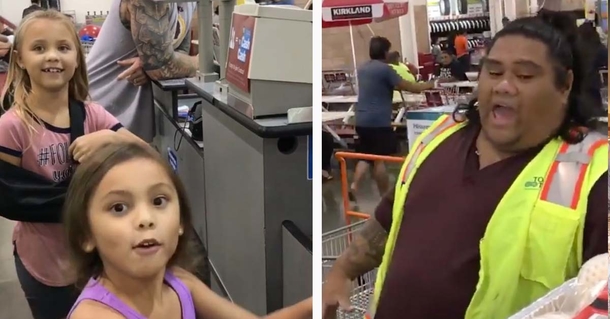 Sweet cashier plays along when little girls thinks he's Maui from the film ‘Moana’ - picture 2