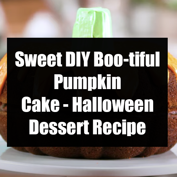 Sweet DIY Boo-tiful Pumpkin Cake - Halloween Dessert Recipe