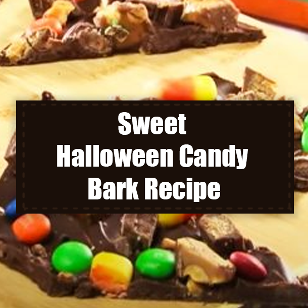 Sweet Halloween Candy Bark Recipe