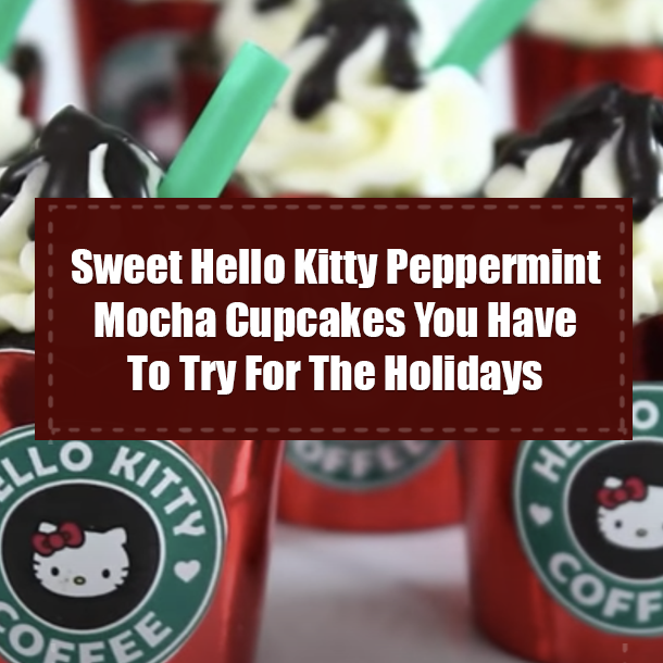 Sweet Hello Kitty Peppermint Mocha Cupcakes You Have To Try For The Holidays