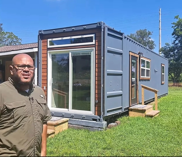 Teacher makes DIY container home, revamps the exterior, and transforms the interior with space-saving furniture - picture 2
