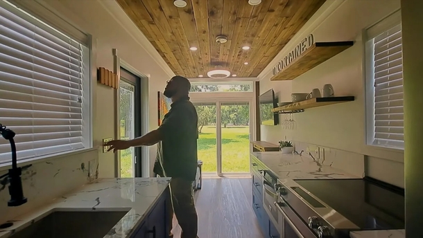 Teacher makes DIY container home, revamps the exterior, and transforms the interior with space-saving furniture - picture 5