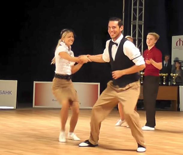 Teen Couple Tears Up The Dancer Floor, Now Pay Attention To The Guy In The Striped Shirt (Video) - picture 2