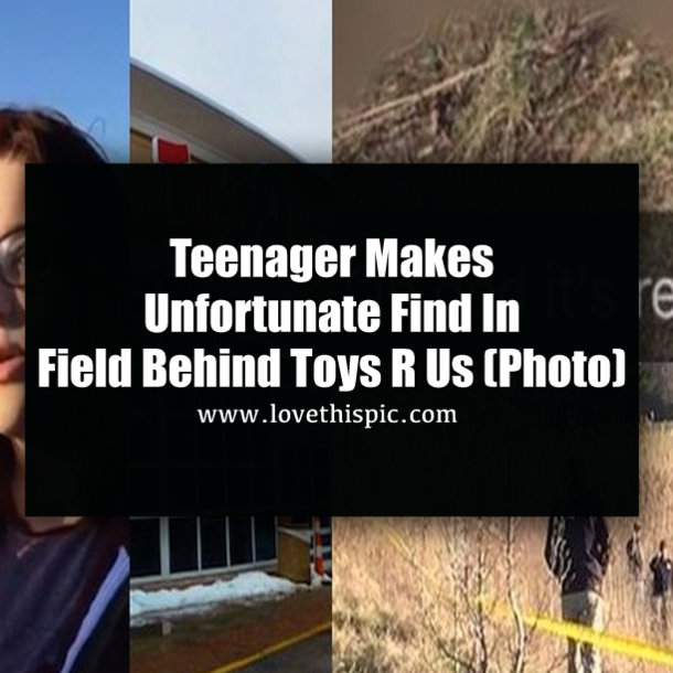 Teenager Makes Unfortunate Find In Field Behind Toys R Us (Photo)