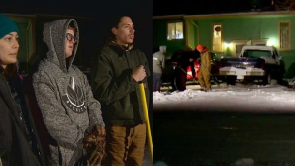 Teens Shoveling Snow To Help Out Had No Clue Who Was Right Inside One House - picture 2