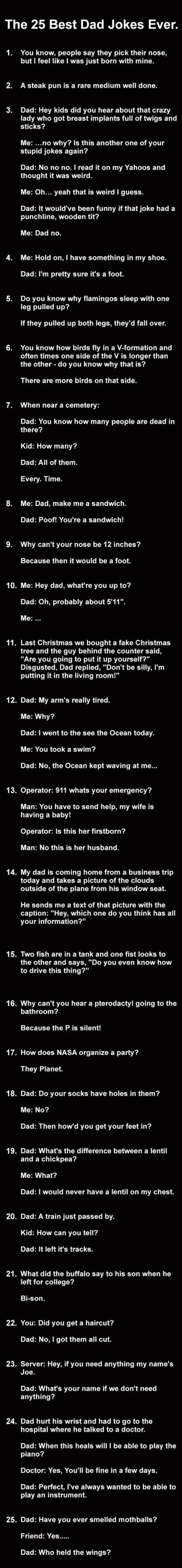 The 25 Best Dad Jokes Ever!
