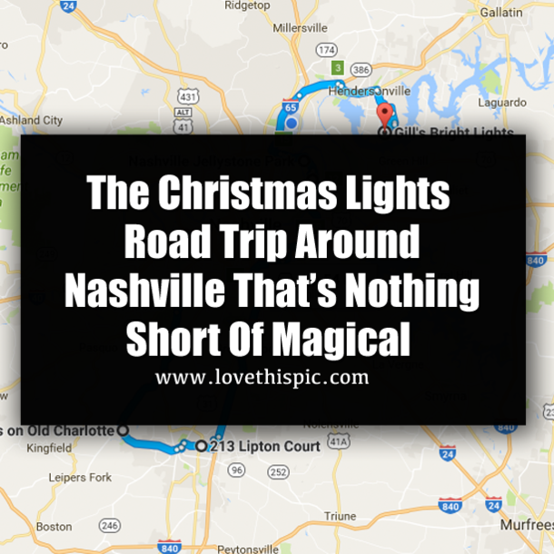 The Christmas Lights Road Trip Around Nashville That’s Nothing Short Of Magical