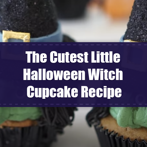 The Cutest Little Halloween Witch Cupcake Recipe