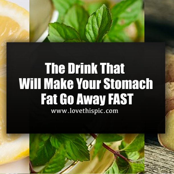 The Drink That Will Make Your Stomach Fat Go Away FAST