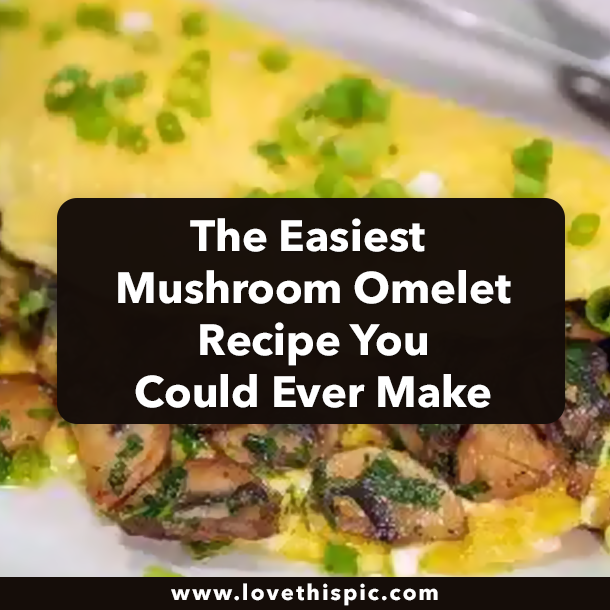 The Easiest Mushroom Omelet Recipe You Could Ever Make