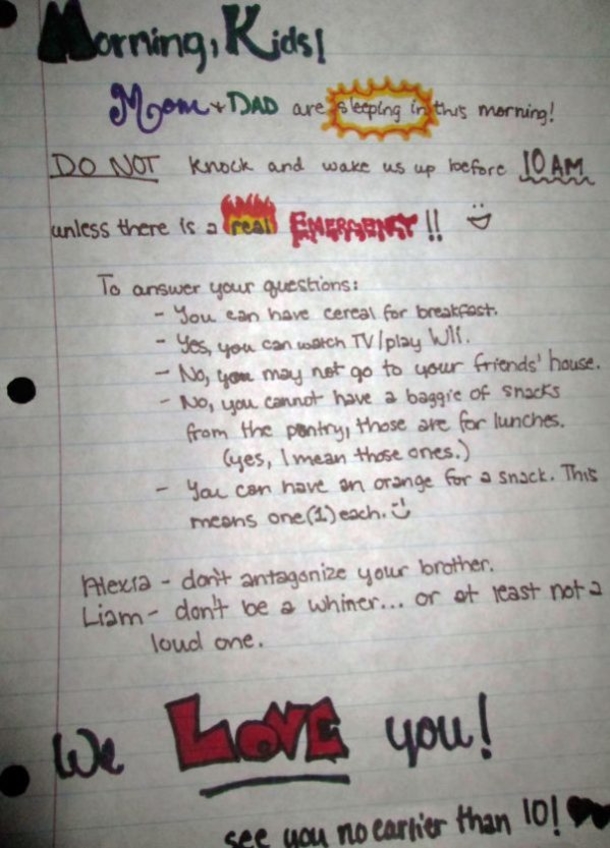 The Funniest Notes From Mom And Dad LOL - picture 5