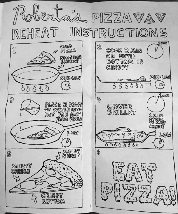 The most effective way to reheat pizza is in a skillet according to this Brooklyn pizzeria - picture 3