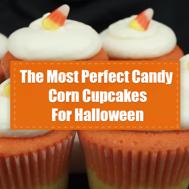 The Most Perfect Candy Corn Cupcakes For Halloween