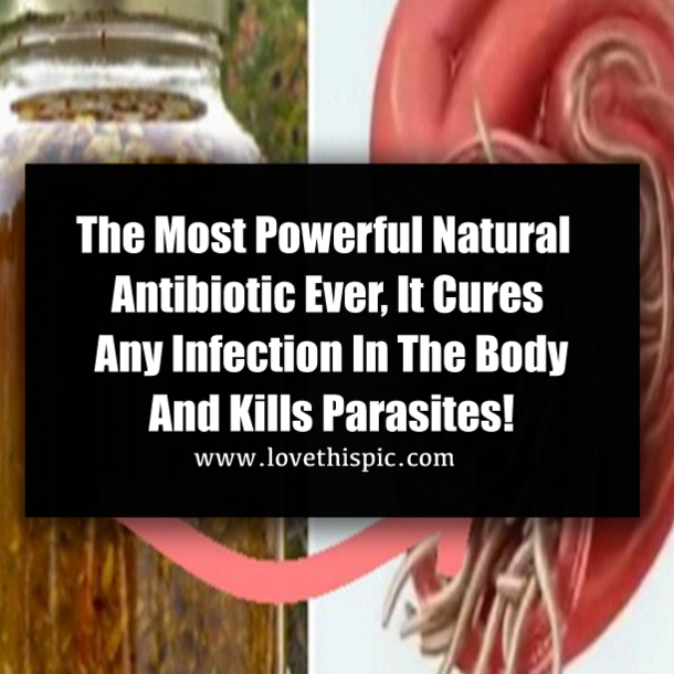 The Most Powerful Natural Antibiotic Ever, It Cures Any Infection In The Body And Kills Parasites!
