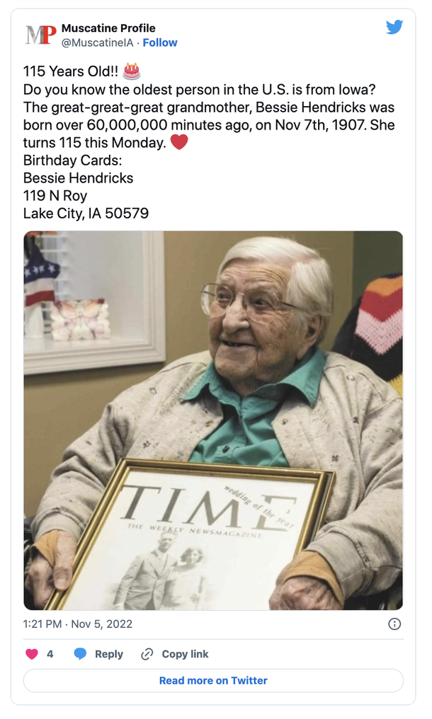 The Oldest person in the US recently celebrated her 115th birthday with her children, the eldest of whom is 90 - picture 3