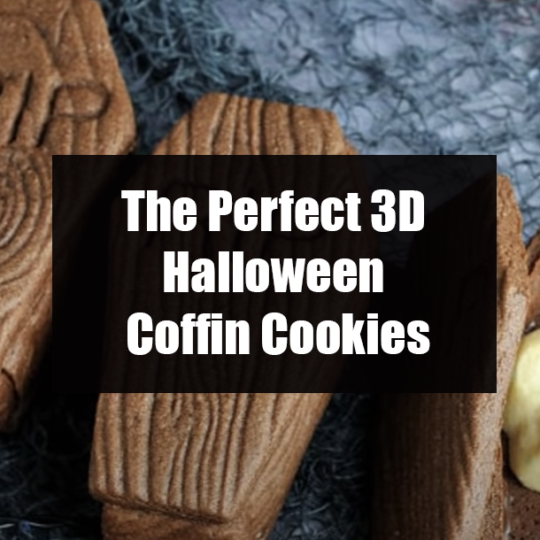 The Perfect 3D Halloween Coffin Cookies