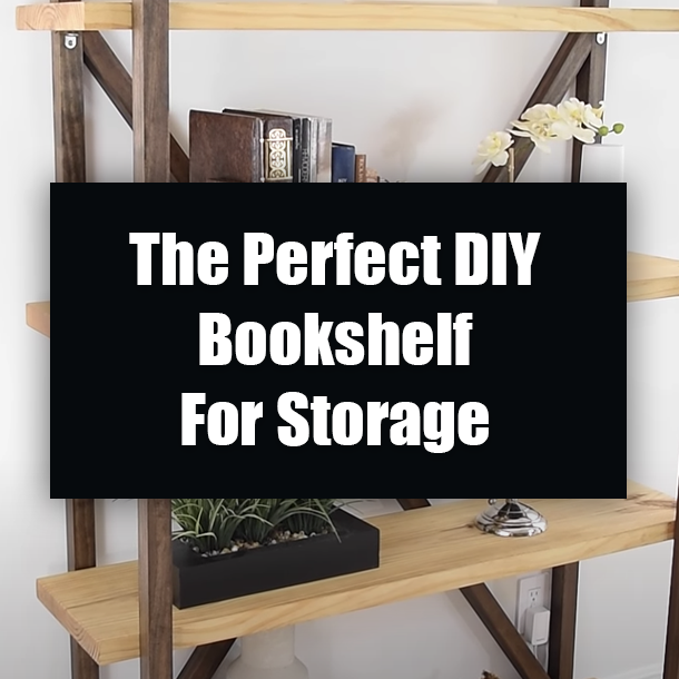The Perfect DIY Bookshelf For Storage