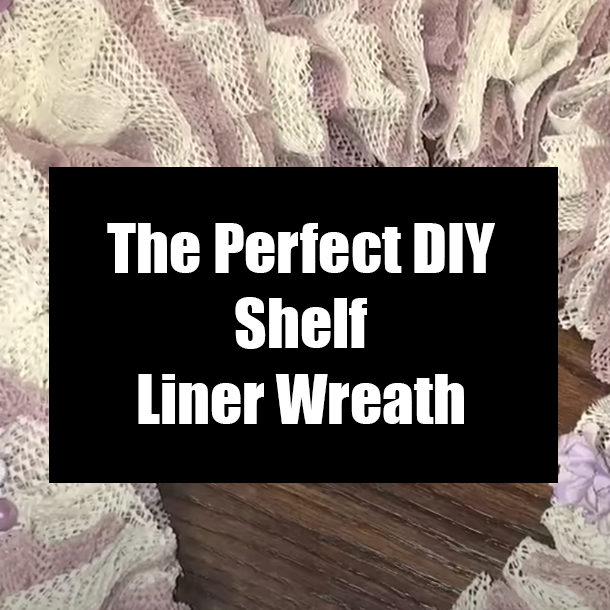 The Perfect DIY Shelf Liner Wreath