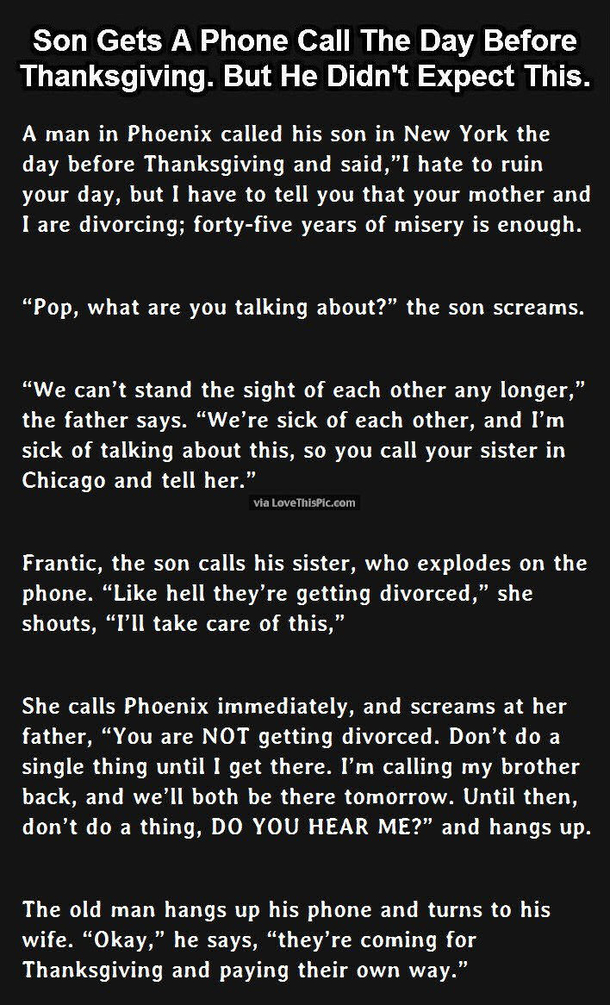 The Scariest Thanksgiving Phone Call Of All Time. This Man Is An Evil Genius