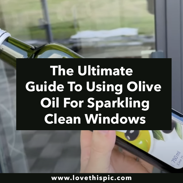 The Ultimate Guide To Using Olive Oil For Sparkling Clean Windows