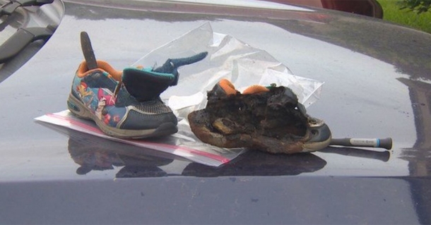 Their Car Started To Fill With Smoke. When They Looked At Their Son's Shoes, They Were in SHOCK! - picture 5