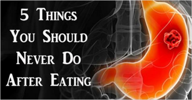 There Are 5 Things You Should NEVER Do After Eating! #3 And #4 Are Dangerous For Your Health! - picture 2
