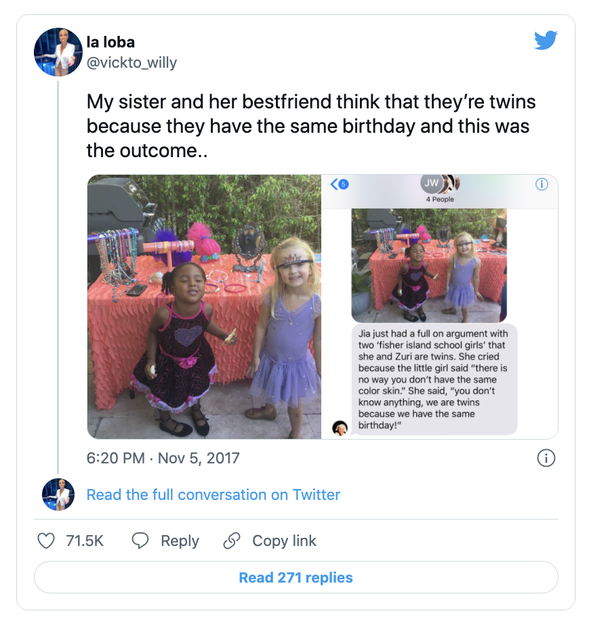 These two little girls insist they are twins and have the best response for anyone who disagrees - picture 4